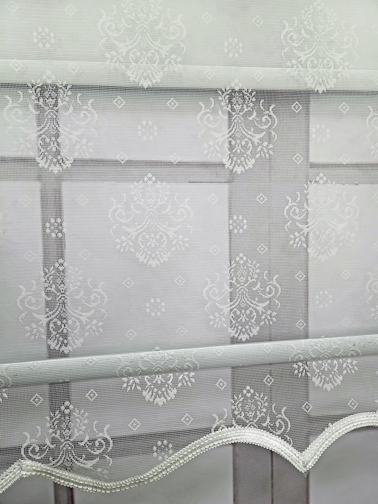 BBB Damask Desenli Çift Mekanizmalı Tül Stor Perde MT3049 görsel