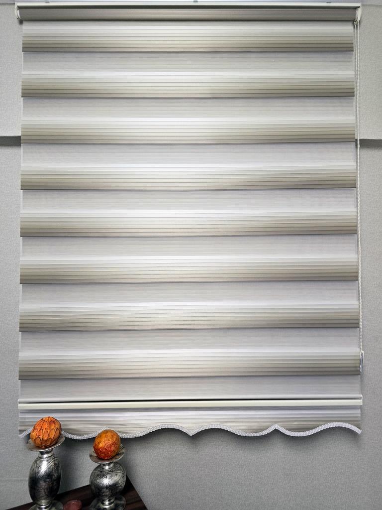 BBB Geniş Pliseli Renk Geçişli Zebra Stor Perde MZ293 görsel