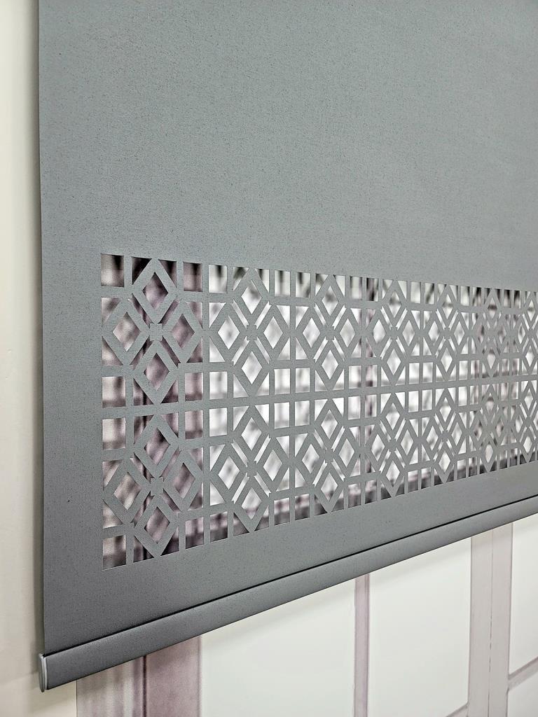 Stor Perde Desenli Lazer Kesim Kalın Kumaşlı ML104 görsel
