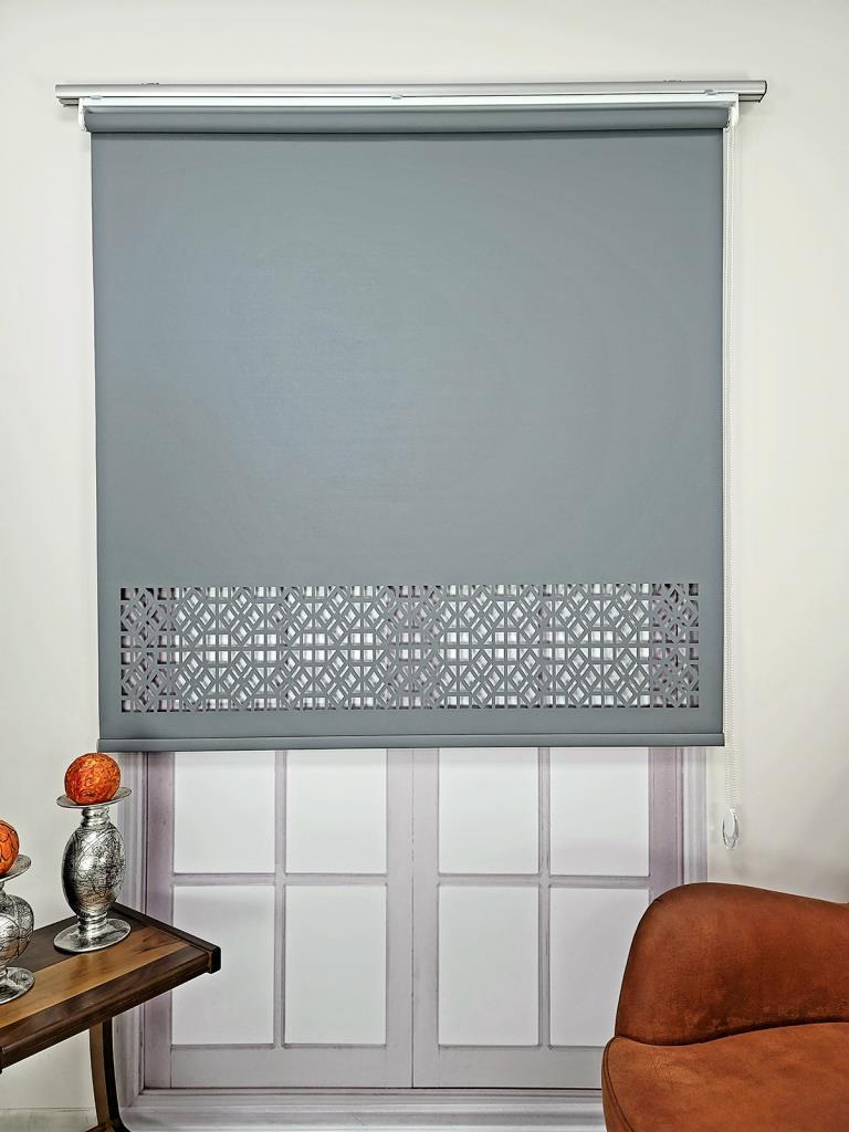 Stor Perde Desenli Lazer Kesim Kalın Kumaşlı ML104 görsel