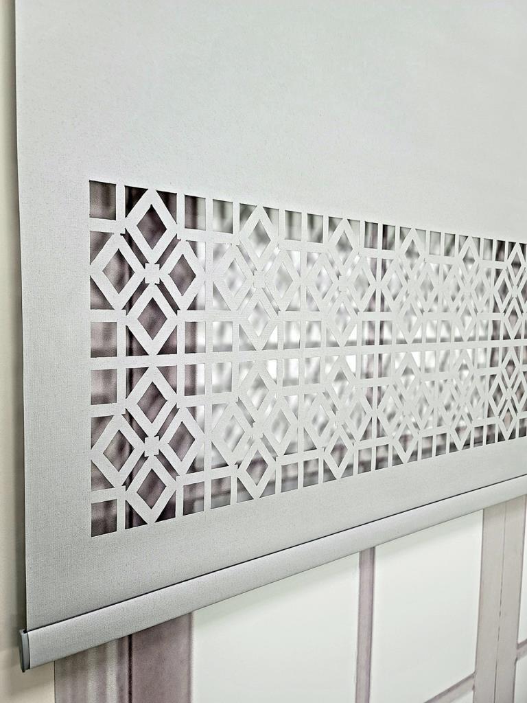 Stor Perde Desenli Lazer Kesim Kalın Kumaşlı ML104 görsel