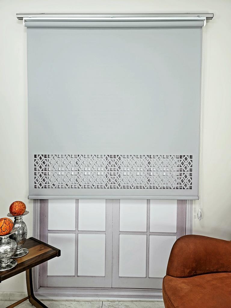 Stor Perde Desenli Lazer Kesim Kalın Kumaşlı ML104 görsel