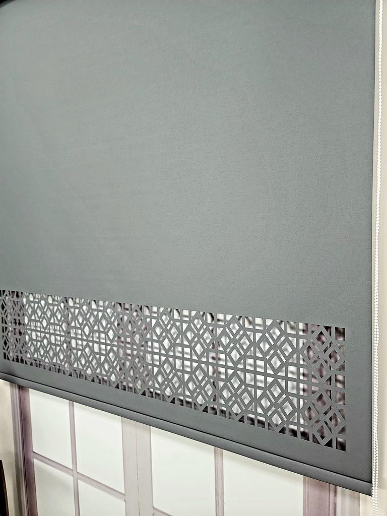 Stor Perde Desenli Lazer Kesim Kalın Kumaşlı ML104 görsel