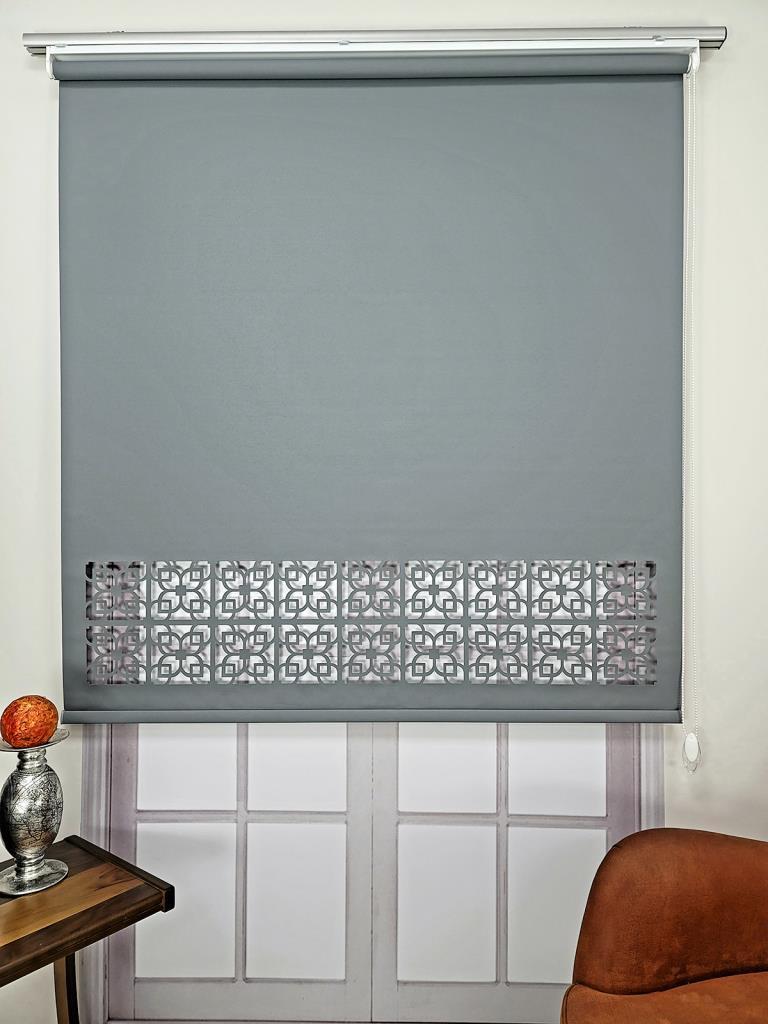 Stor Perde Desenli Lazer Kesim Kalın Kumaşlı ML105 görsel