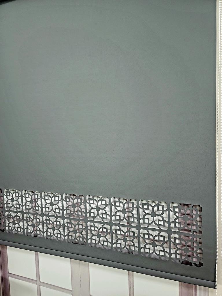 Stor Perde Desenli Lazer Kesim Kalın Kumaşlı ML105 görsel