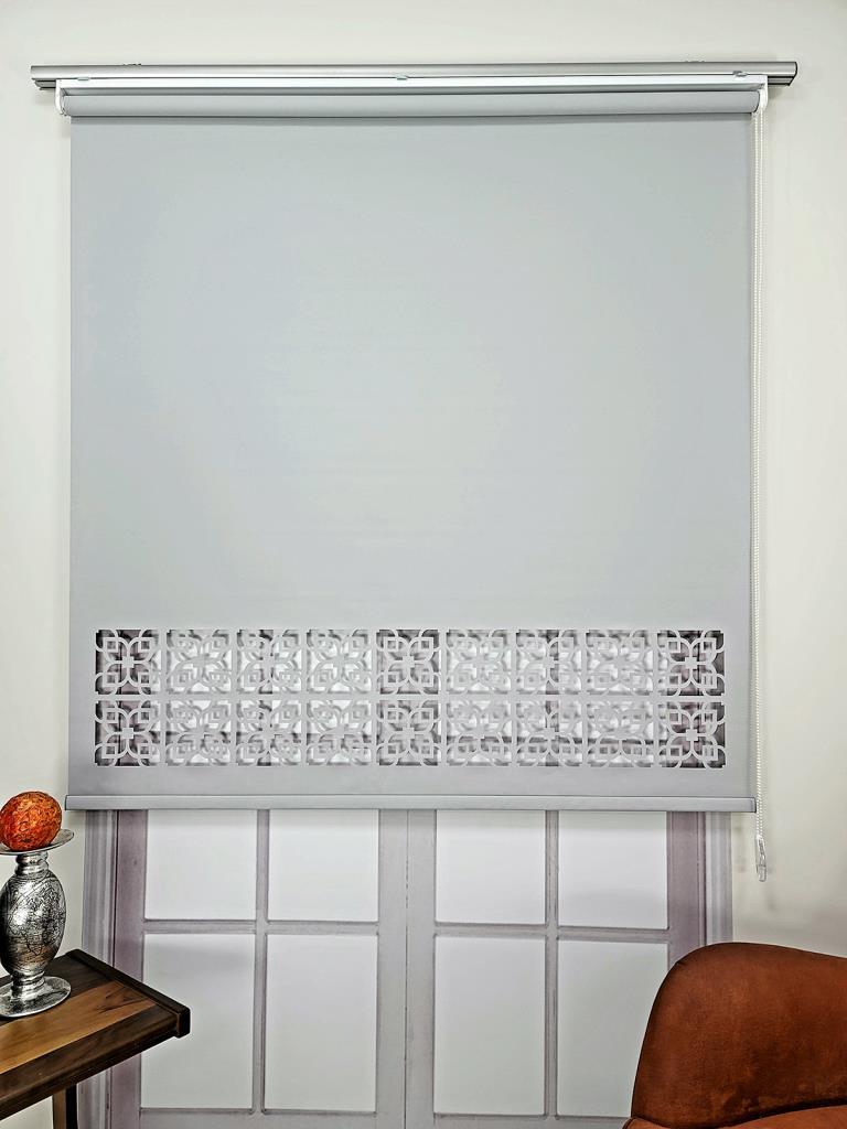 Stor Perde Desenli Lazer Kesim Kalın Kumaşlı ML105 görsel
