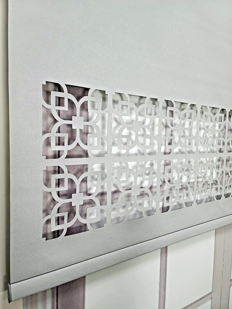 Stor Perde Desenli Lazer Kesim Kalın Kumaşlı ML105 görsel