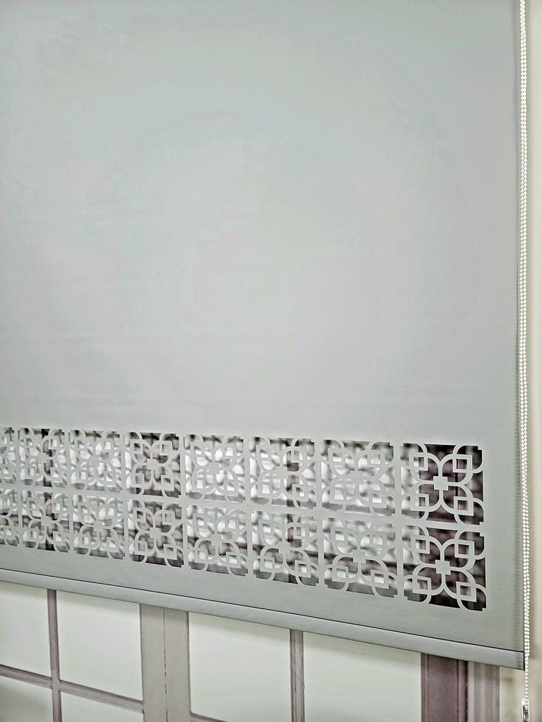 Stor Perde Desenli Lazer Kesim Kalın Kumaşlı ML105 görsel
