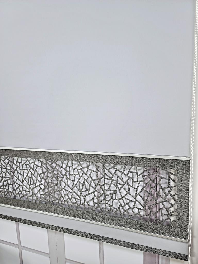 Yeni Nesil Çift Renk Lazer Stor Perde Mat Kalın Kumaşlı Renk Seçenekli görsel