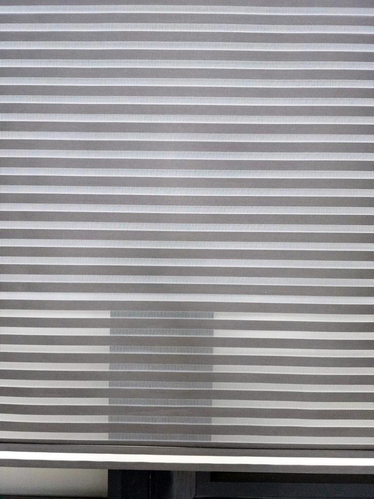 İnce Zebra Çizgili Tül ve Işık Geçirmez Blackout Stor perde TS2025BL görsel