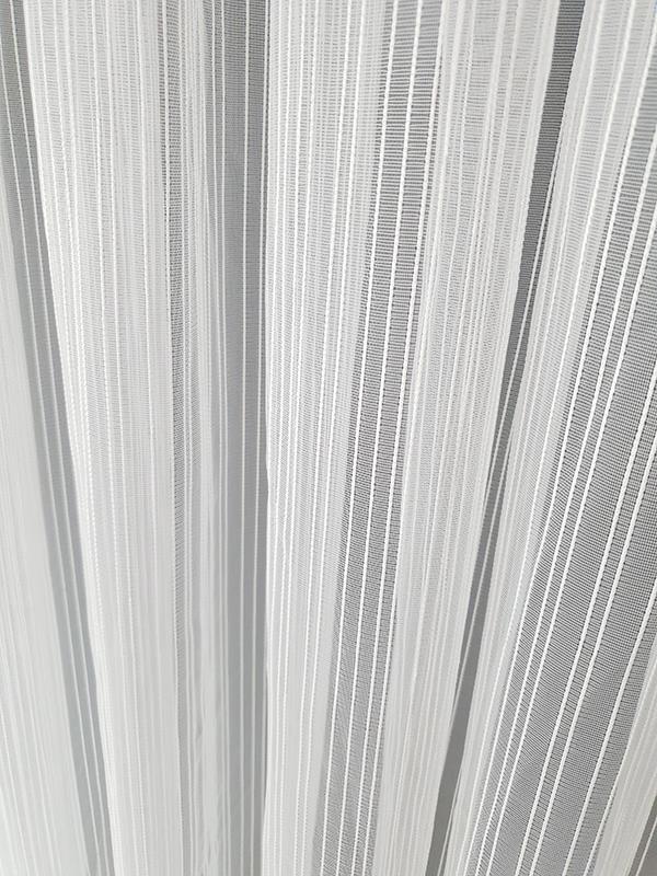BBB Zincir İp Çizgili Modern Tül Perde 1 e 2,5 Pileli ET3001