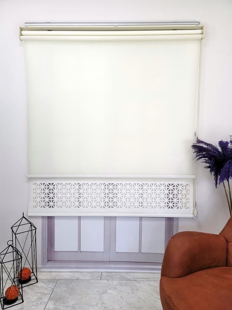 BBB Çift Mekanizmalı Lazer Kesim Tül ve Stor Perde MLT1045 görsel