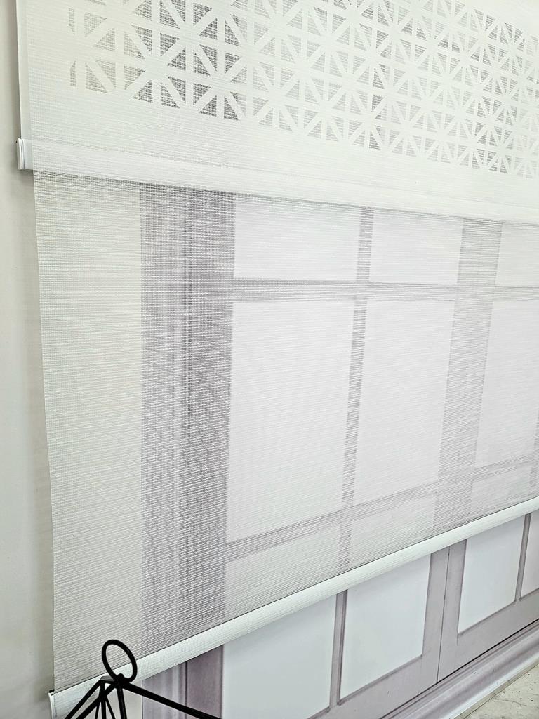 BBB Çift Mekanizmalı Lazer Kesim Tül ve Stor Perde MLT1045 görsel
